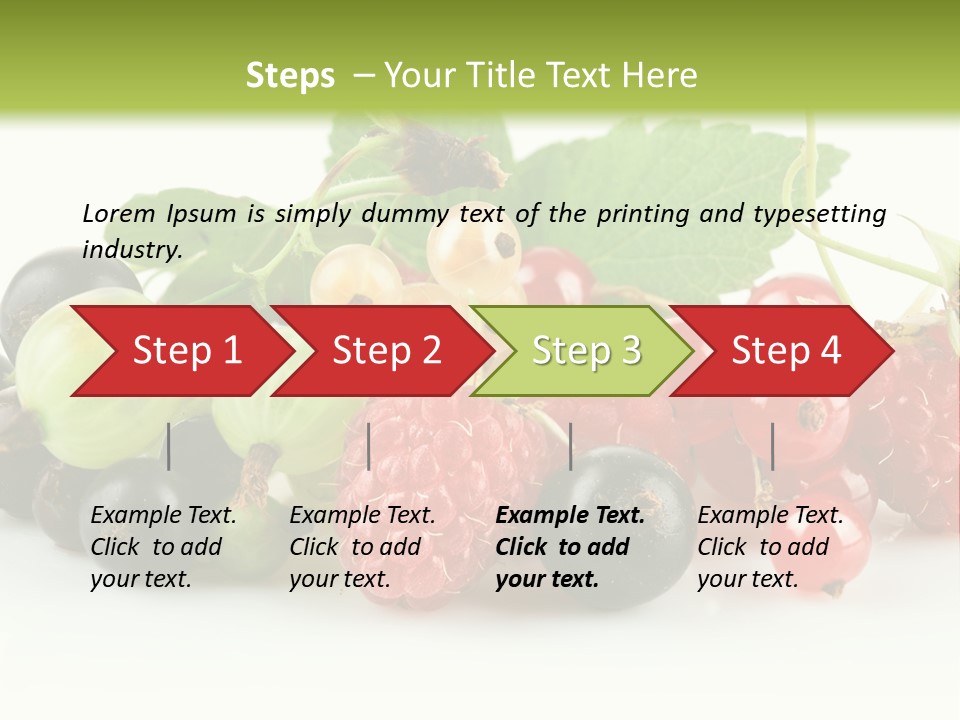 Berry Juicy Horizontal PowerPoint Template
