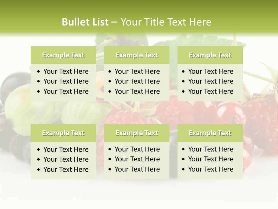 Berry Juicy Horizontal PowerPoint Template