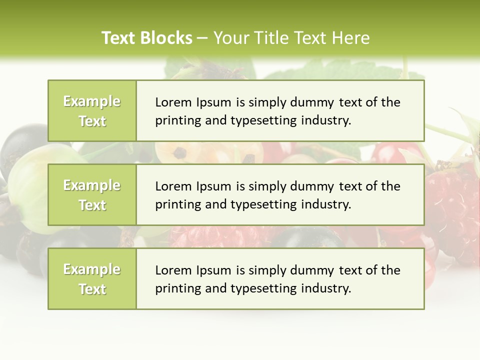 Berry Juicy Horizontal PowerPoint Template
