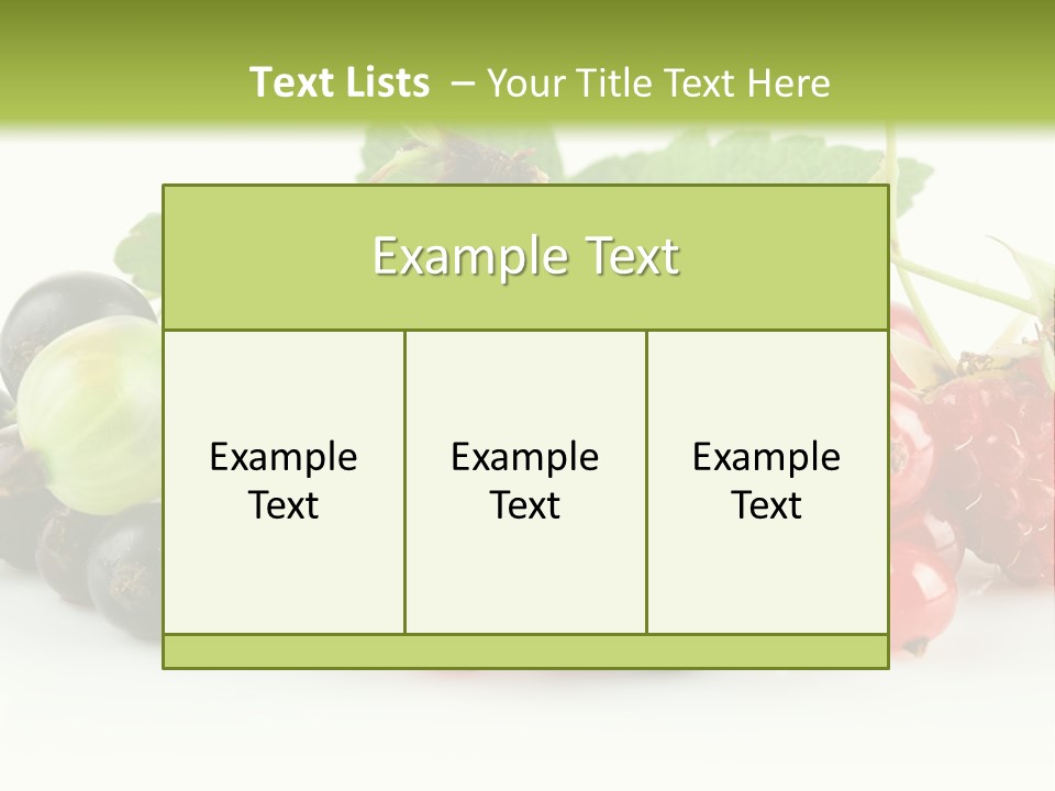 Berry Juicy Horizontal PowerPoint Template
