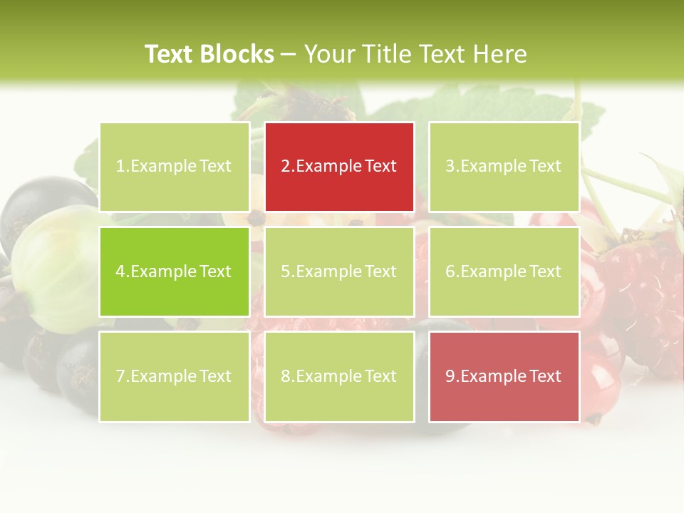 Berry Juicy Horizontal PowerPoint Template