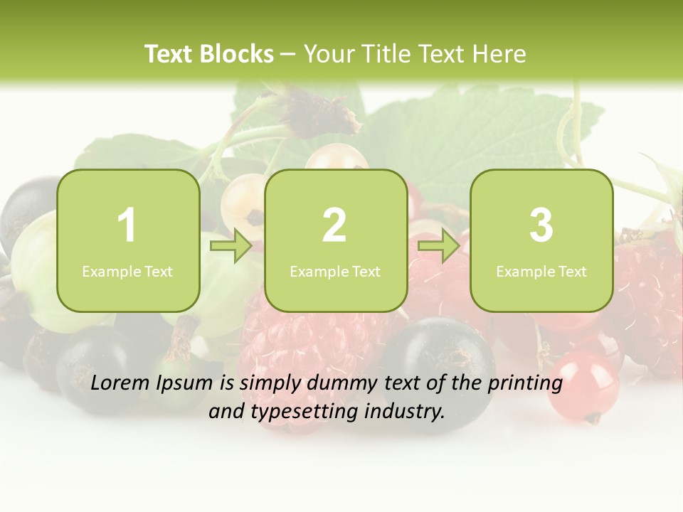 Berry Juicy Horizontal PowerPoint Template