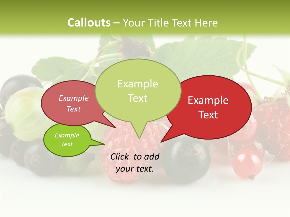 Berry Juicy Horizontal PowerPoint Template