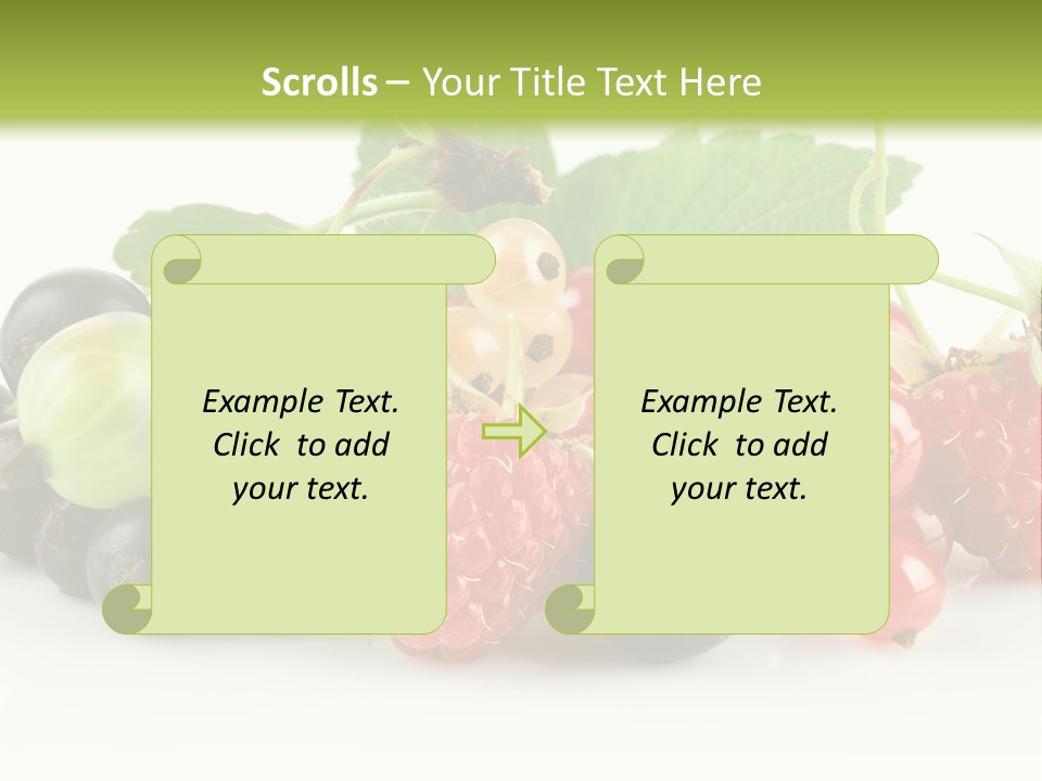 Berry Juicy Horizontal PowerPoint Template