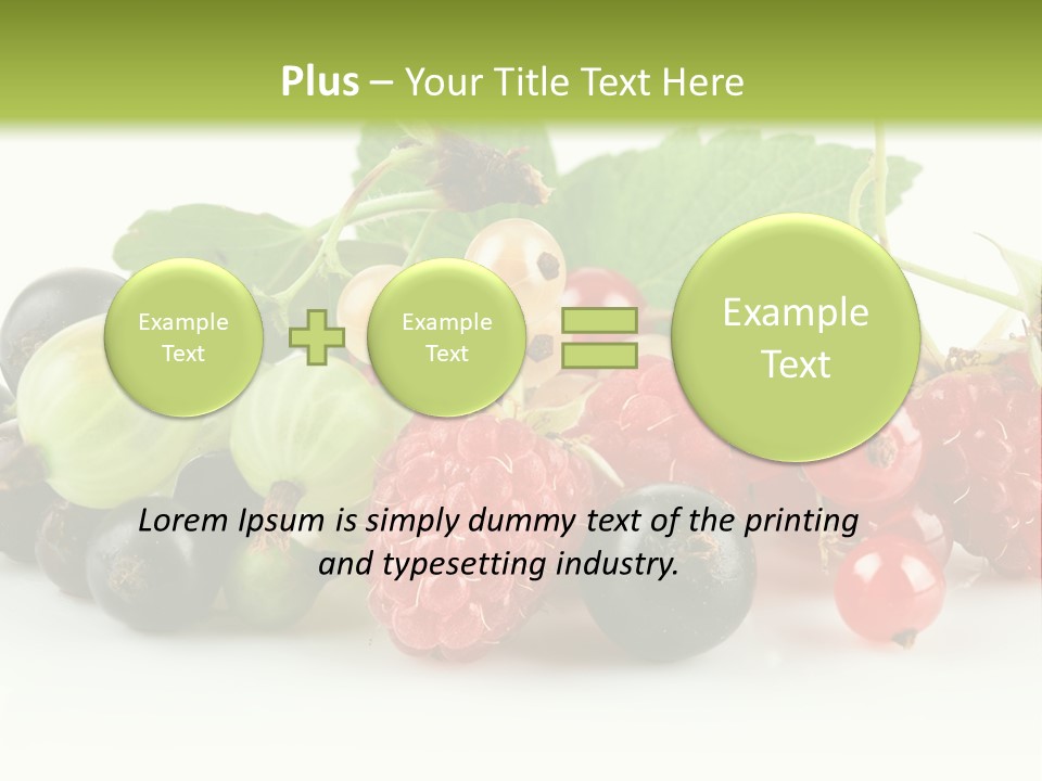 Berry Juicy Horizontal PowerPoint Template