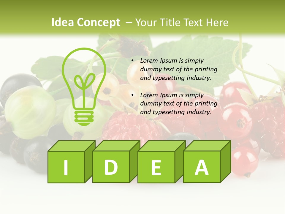 Berry Juicy Horizontal PowerPoint Template