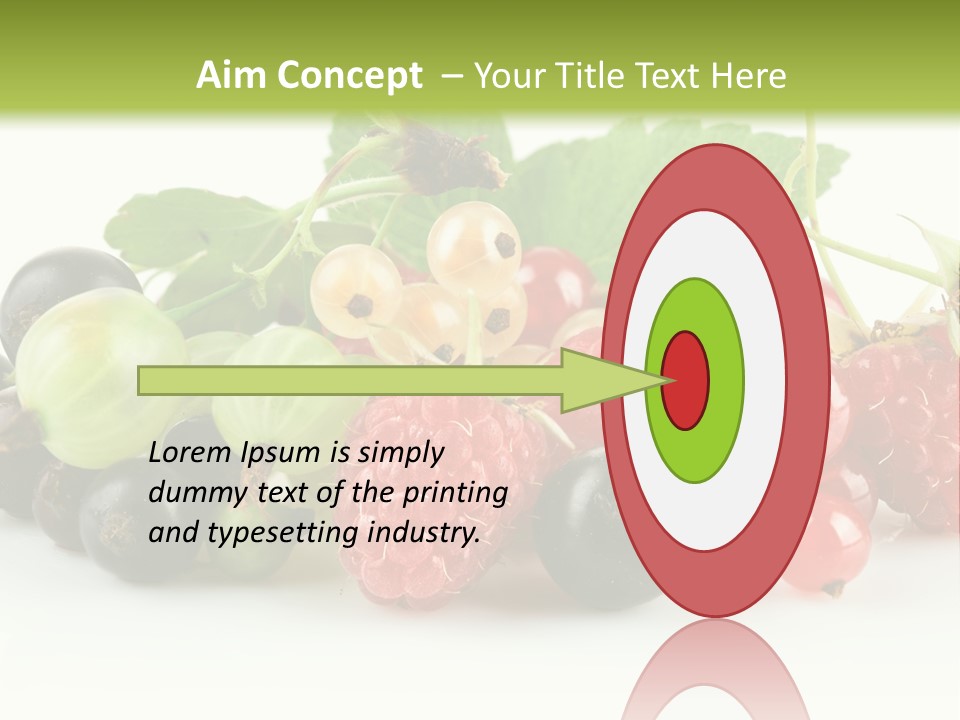 Berry Juicy Horizontal PowerPoint Template