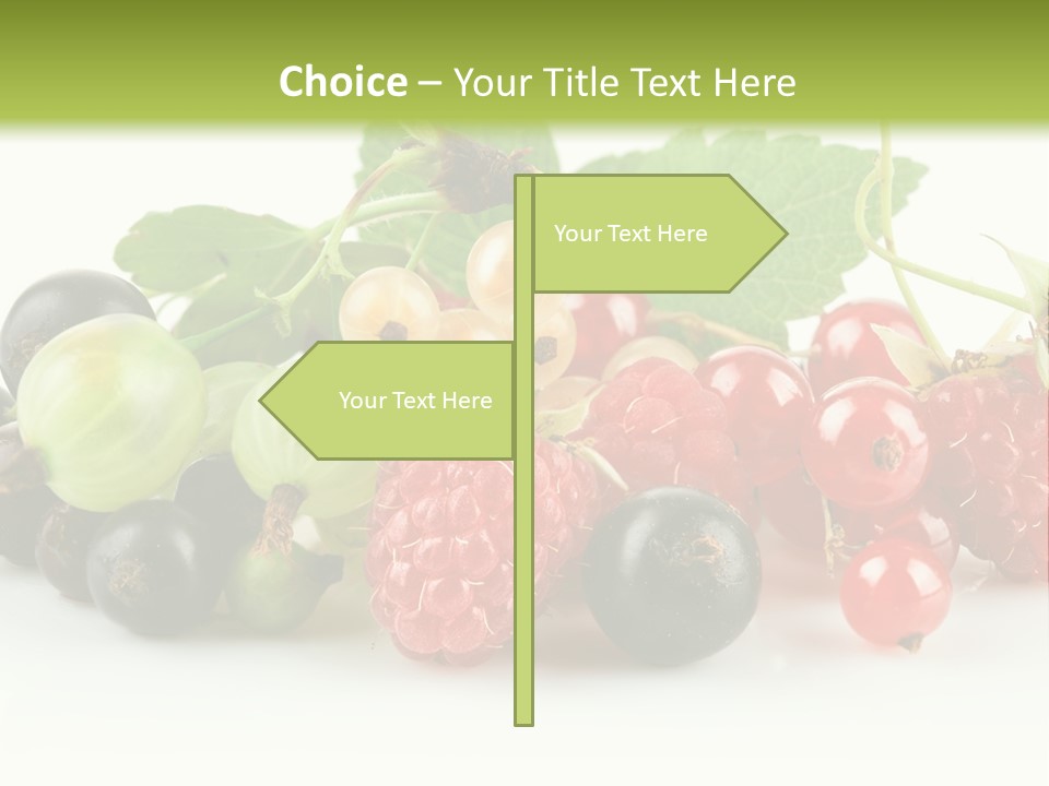 Berry Juicy Horizontal PowerPoint Template