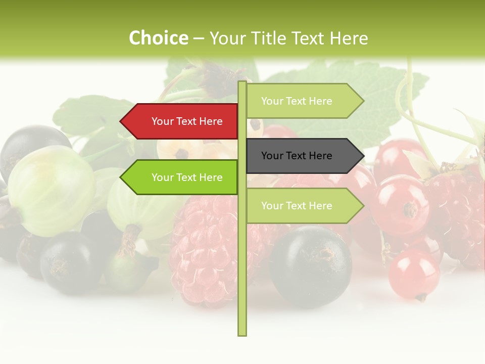 Berry Juicy Horizontal PowerPoint Template