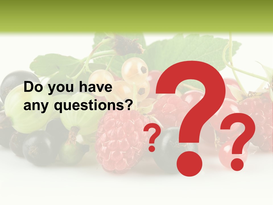 Berry Juicy Horizontal PowerPoint Template