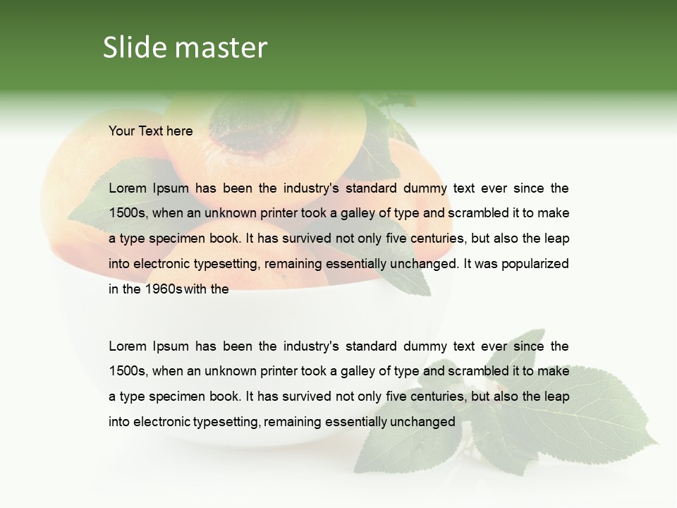 Fragment Diet Fruit PowerPoint Template