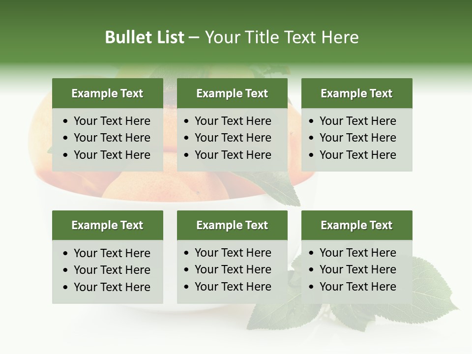 Fragment Diet Fruit PowerPoint Template