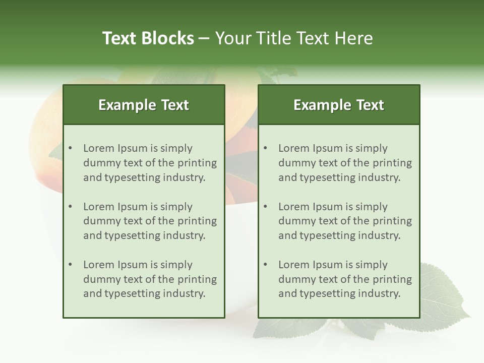 Fragment Diet Fruit PowerPoint Template