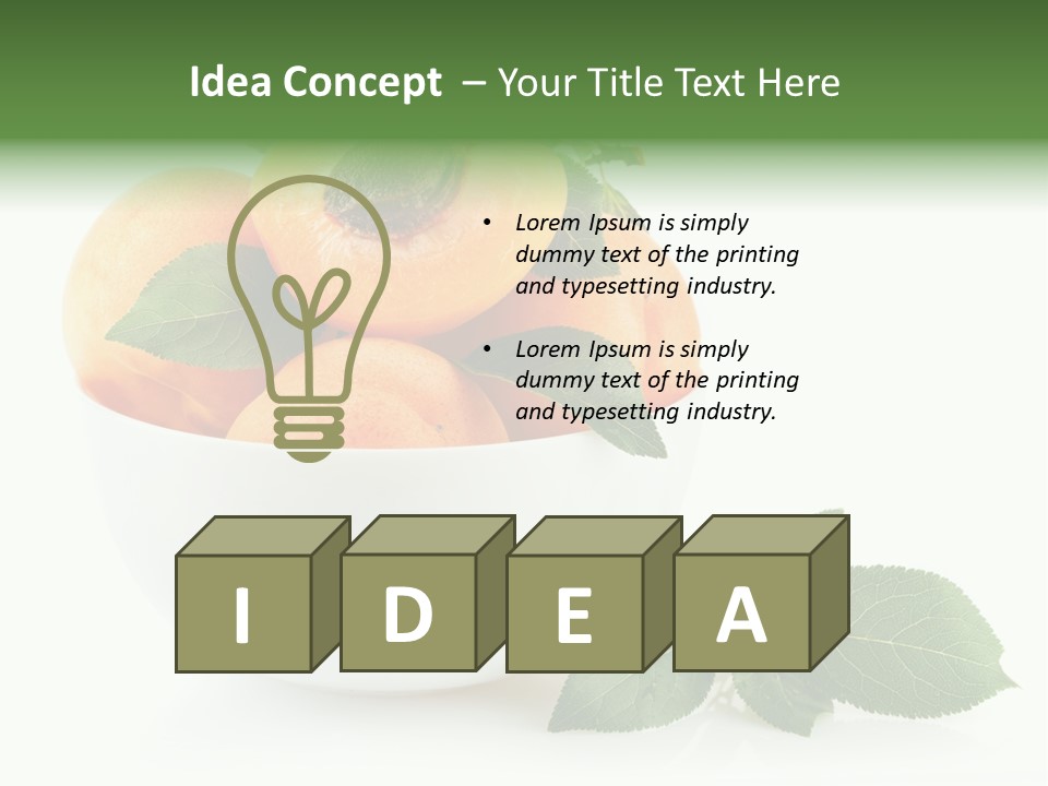 Fragment Diet Fruit PowerPoint Template