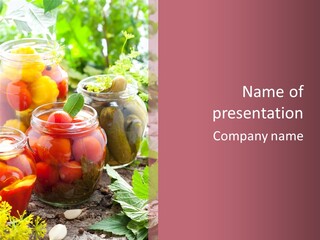 Traditional Healthy Food PowerPoint Template