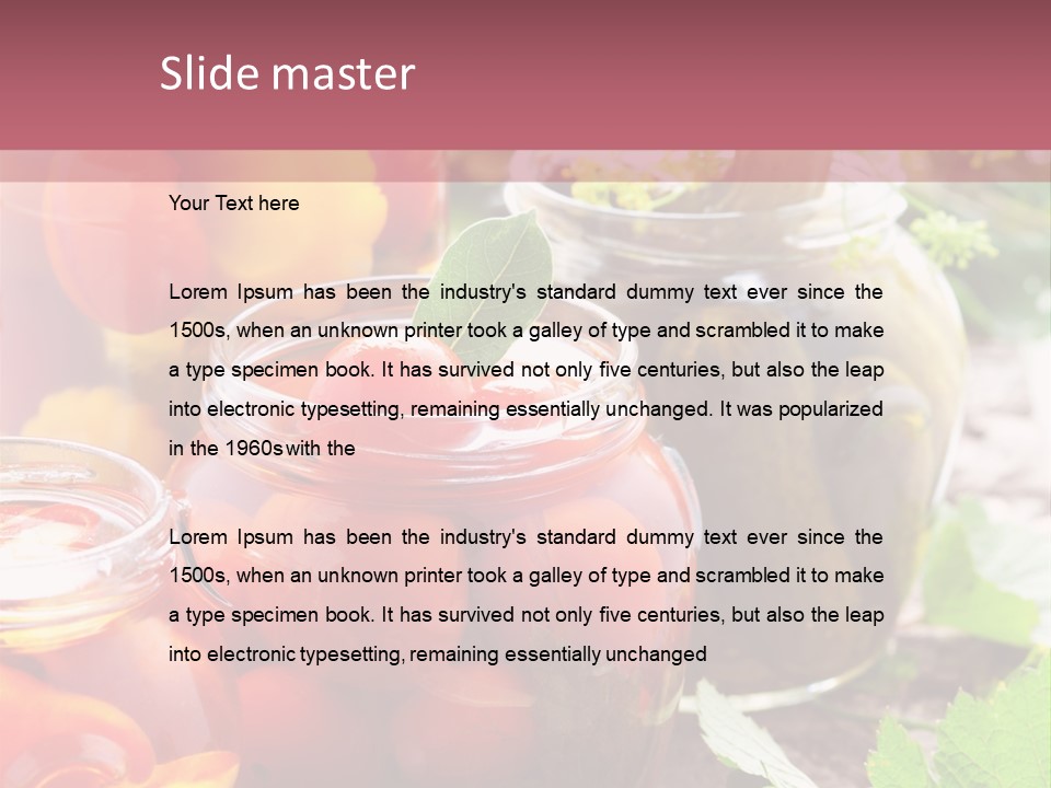 Traditional Healthy Food PowerPoint Template