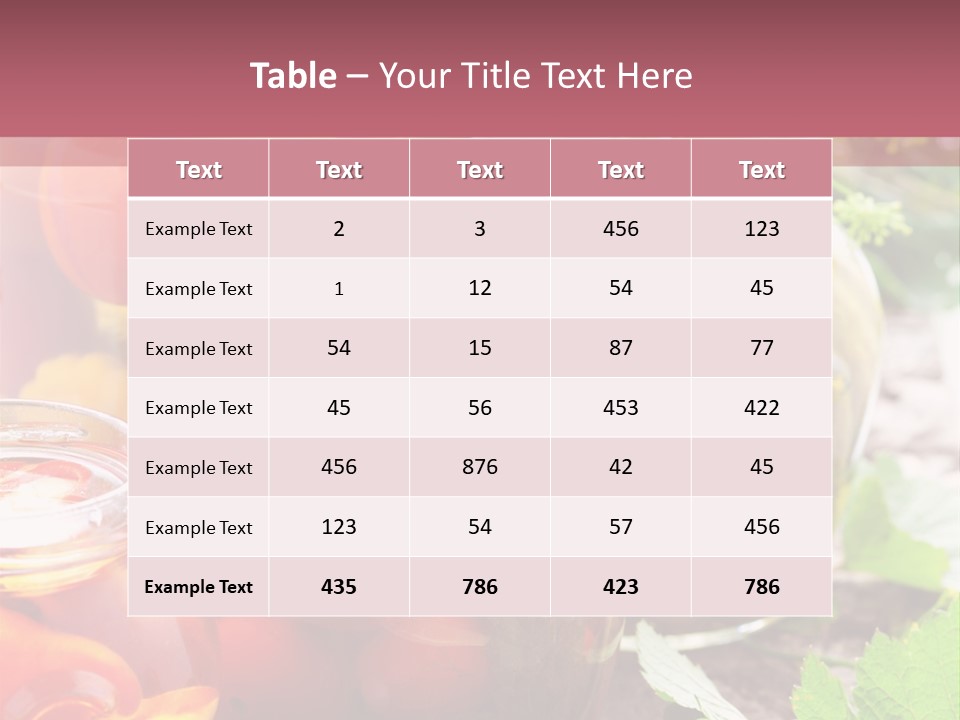 Traditional Healthy Food PowerPoint Template