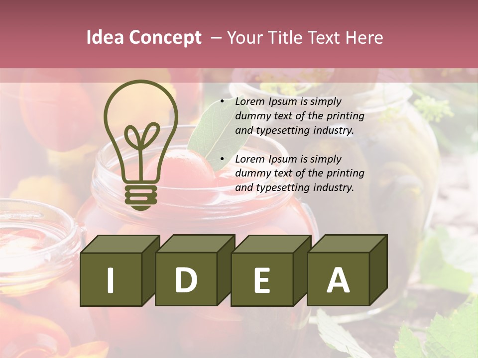 Traditional Healthy Food PowerPoint Template