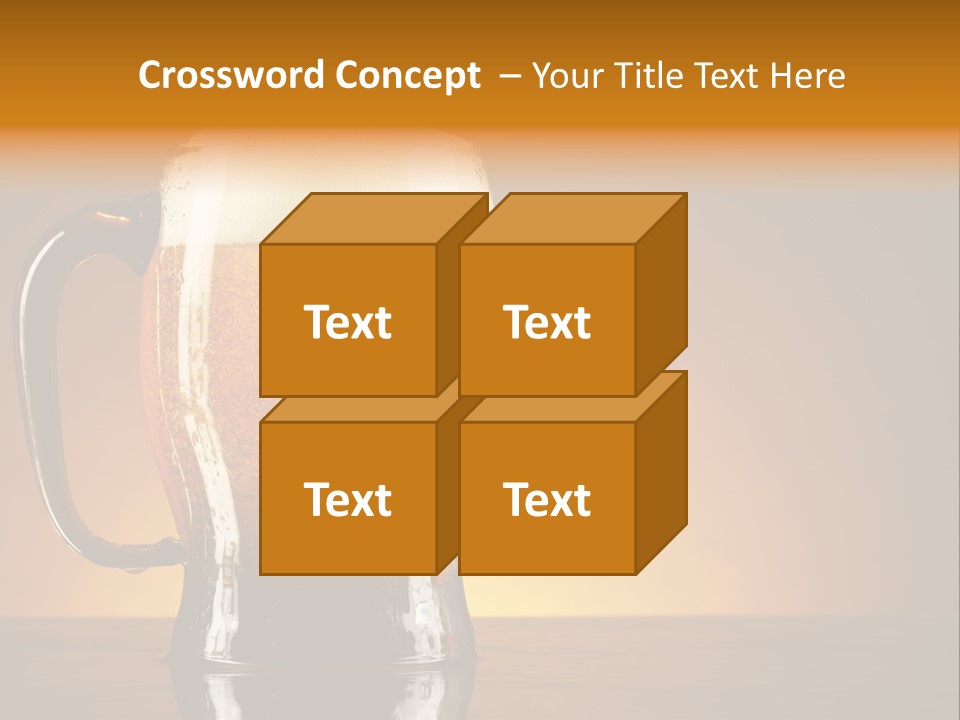 Liquid Lager Drink PowerPoint Template