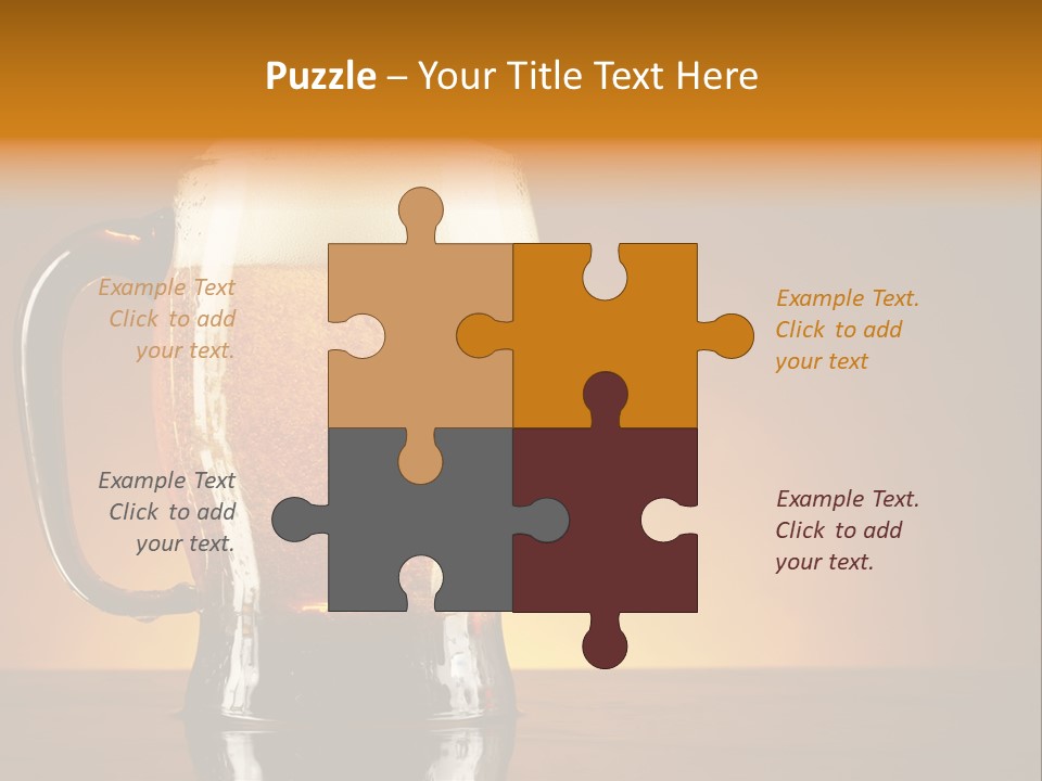 Liquid Lager Drink PowerPoint Template