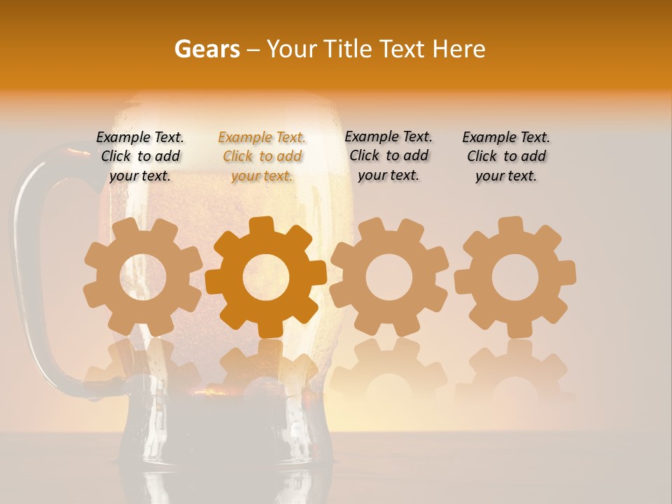 Liquid Lager Drink PowerPoint Template