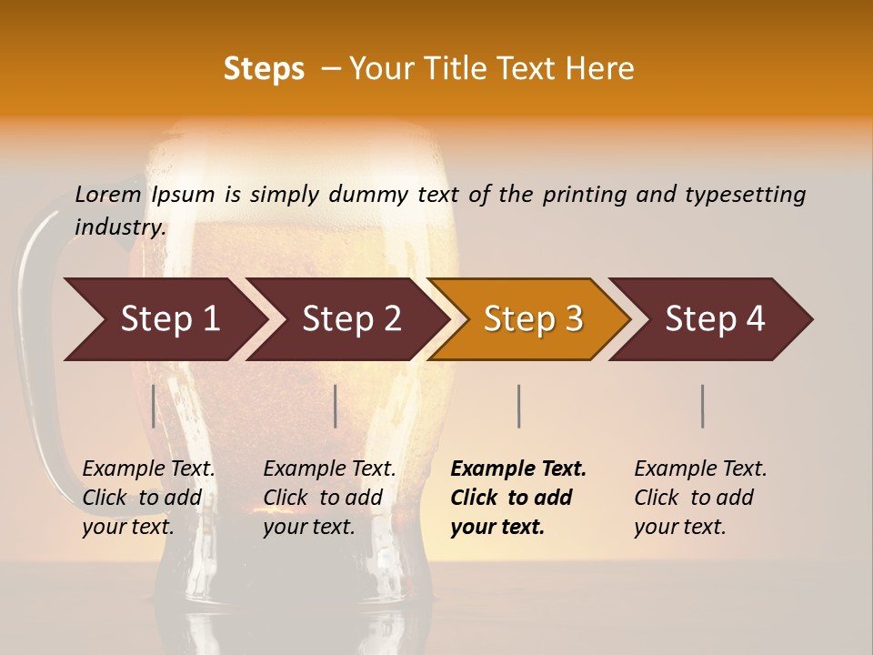 Liquid Lager Drink PowerPoint Template