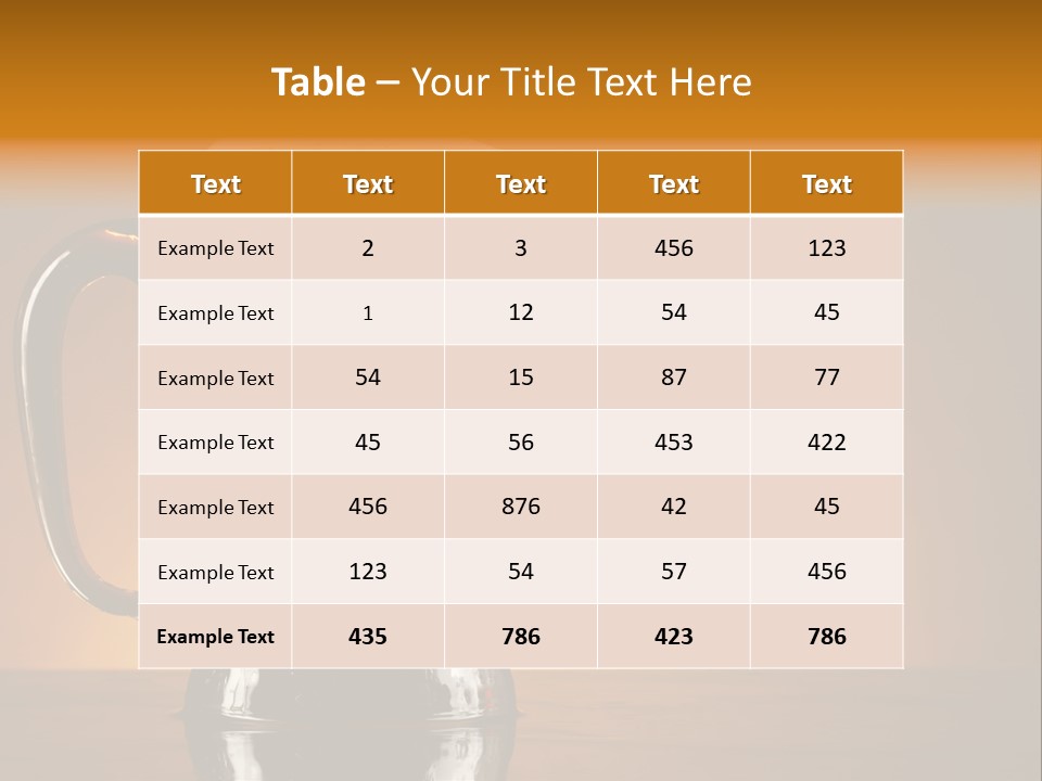 Liquid Lager Drink PowerPoint Template