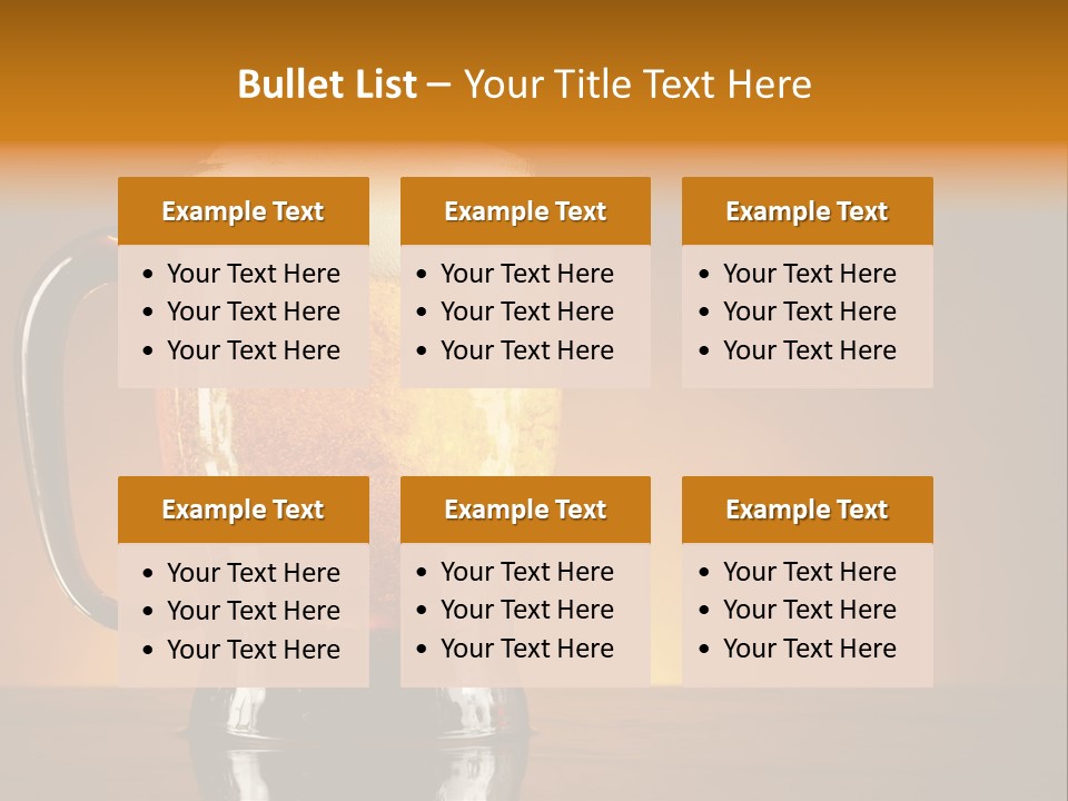 Liquid Lager Drink PowerPoint Template