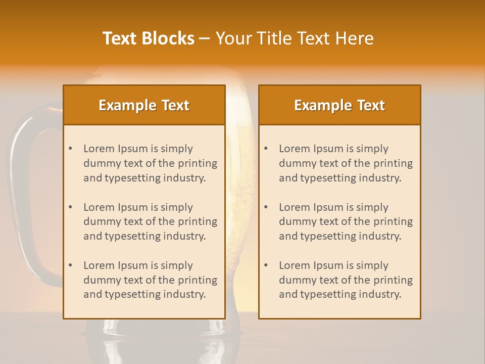 Liquid Lager Drink PowerPoint Template