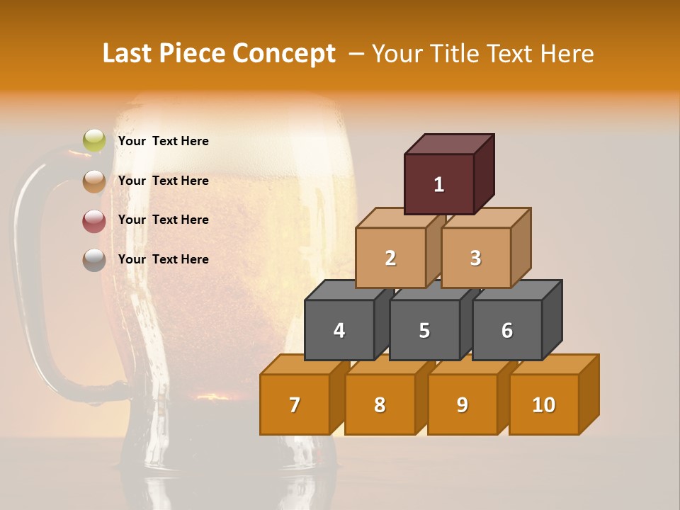 Liquid Lager Drink PowerPoint Template