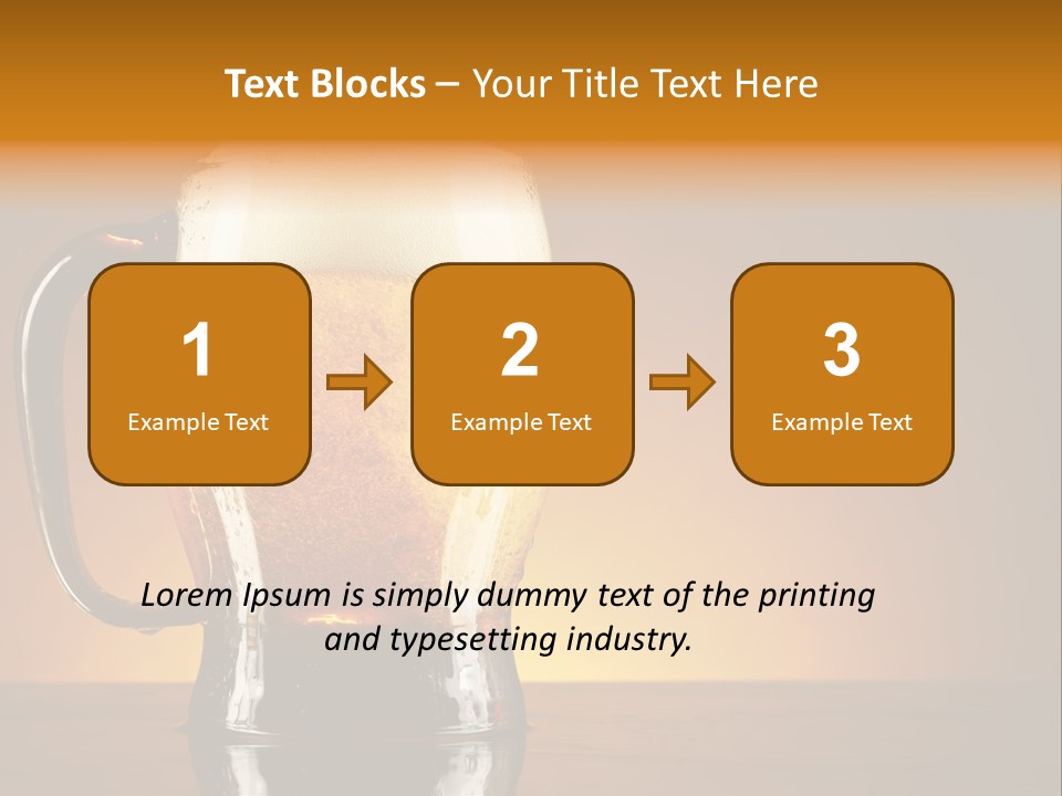 Liquid Lager Drink PowerPoint Template
