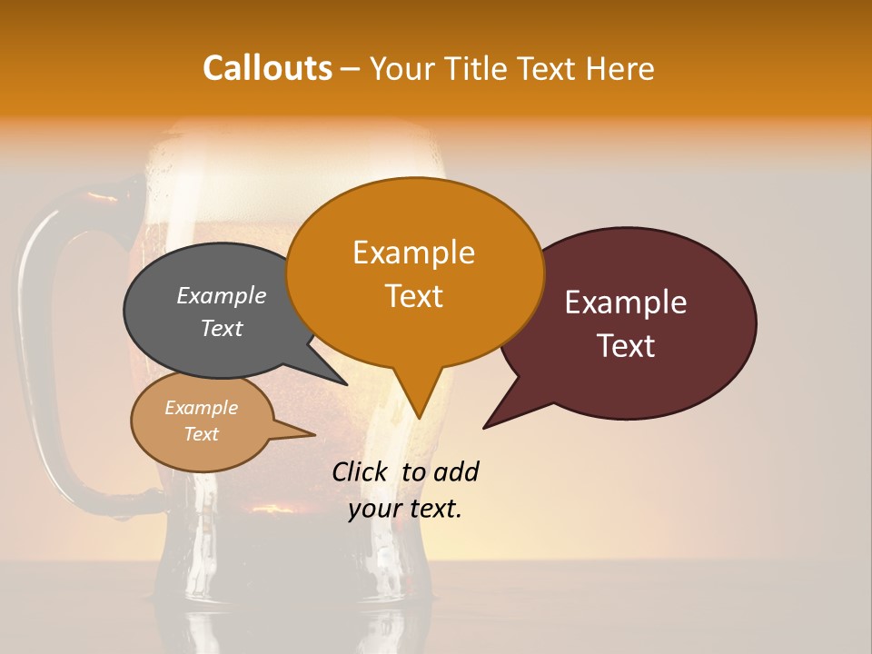 Liquid Lager Drink PowerPoint Template