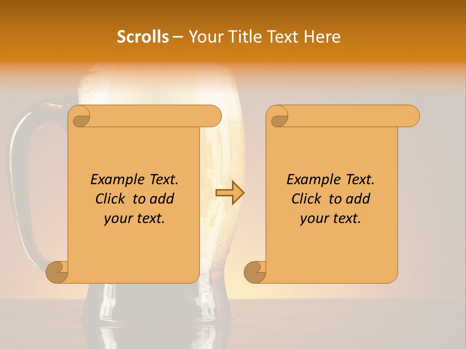 Liquid Lager Drink PowerPoint Template