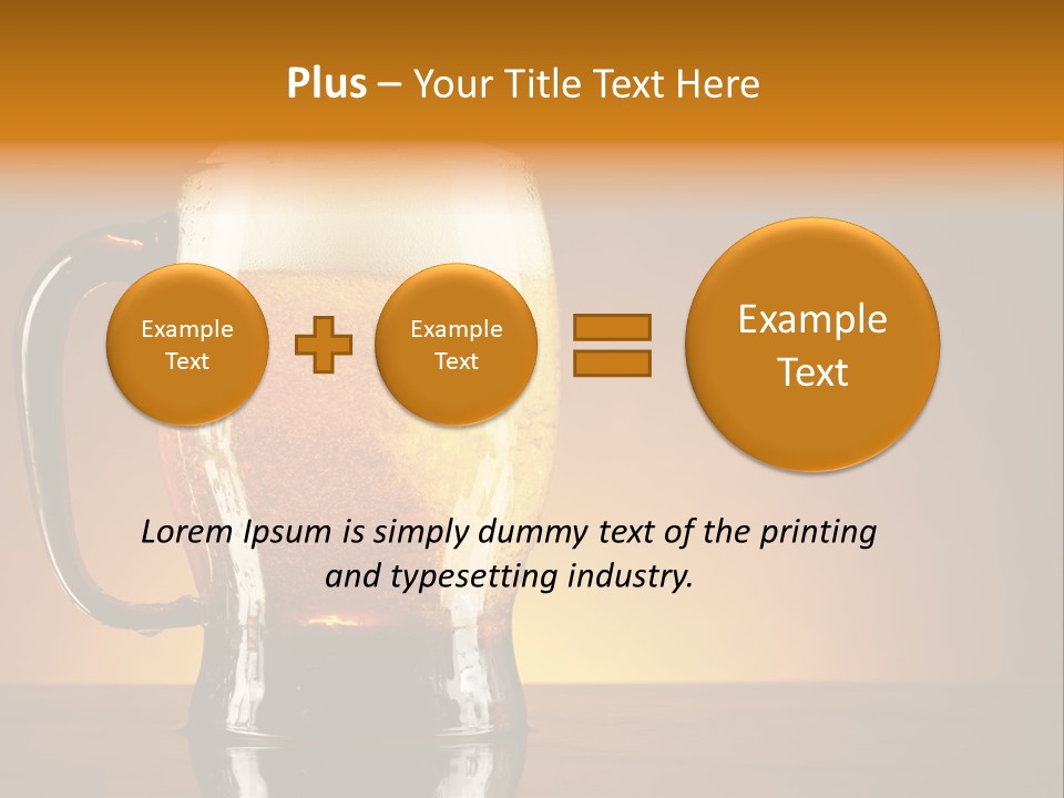Liquid Lager Drink PowerPoint Template