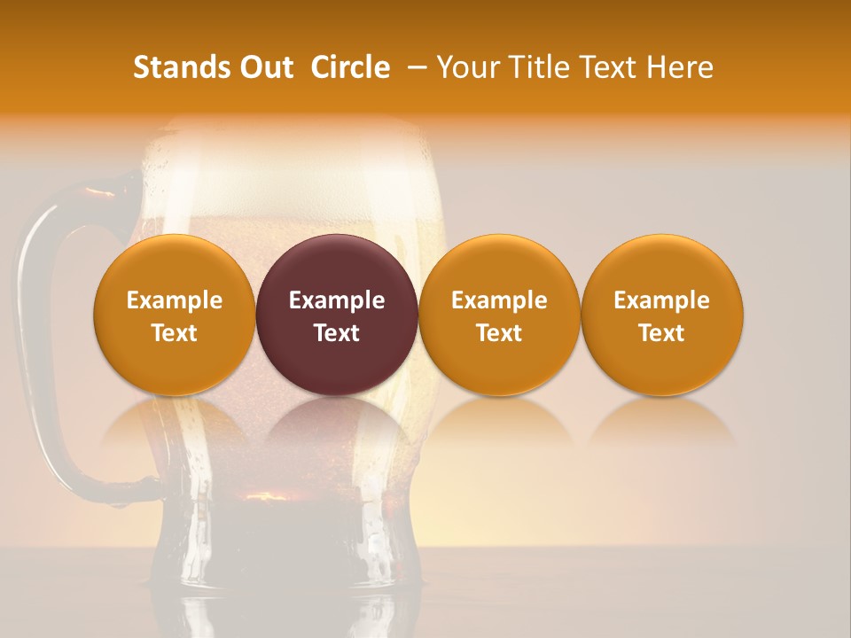 Liquid Lager Drink PowerPoint Template