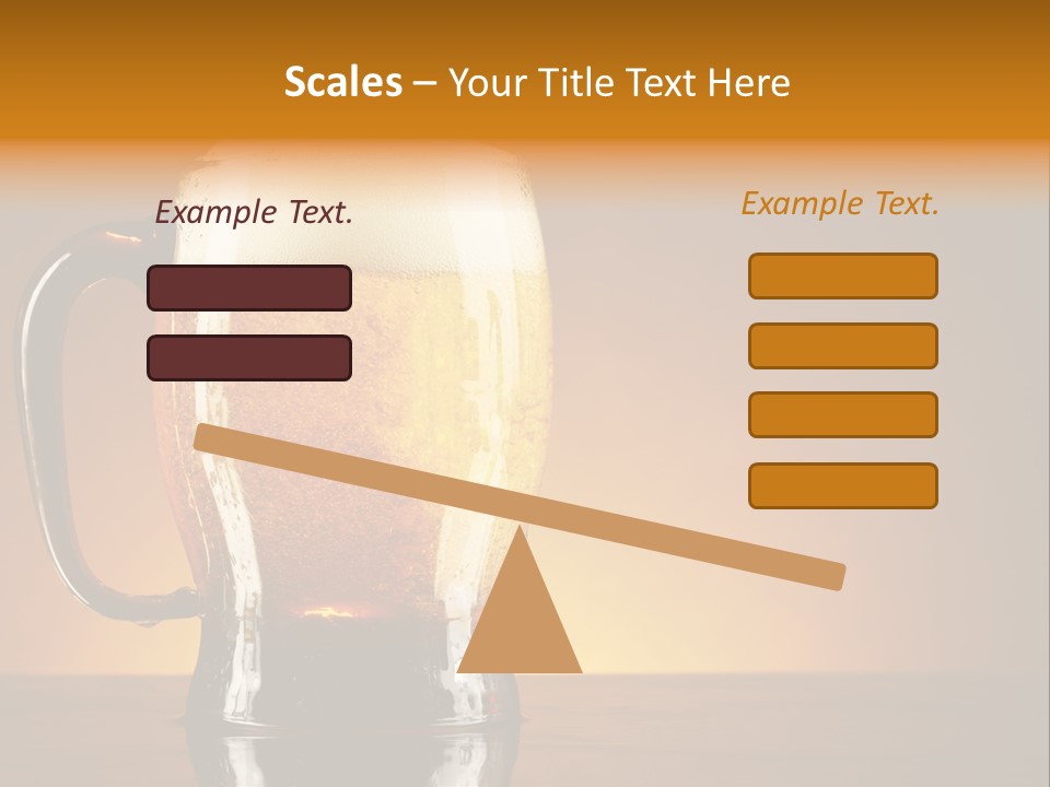 Liquid Lager Drink PowerPoint Template