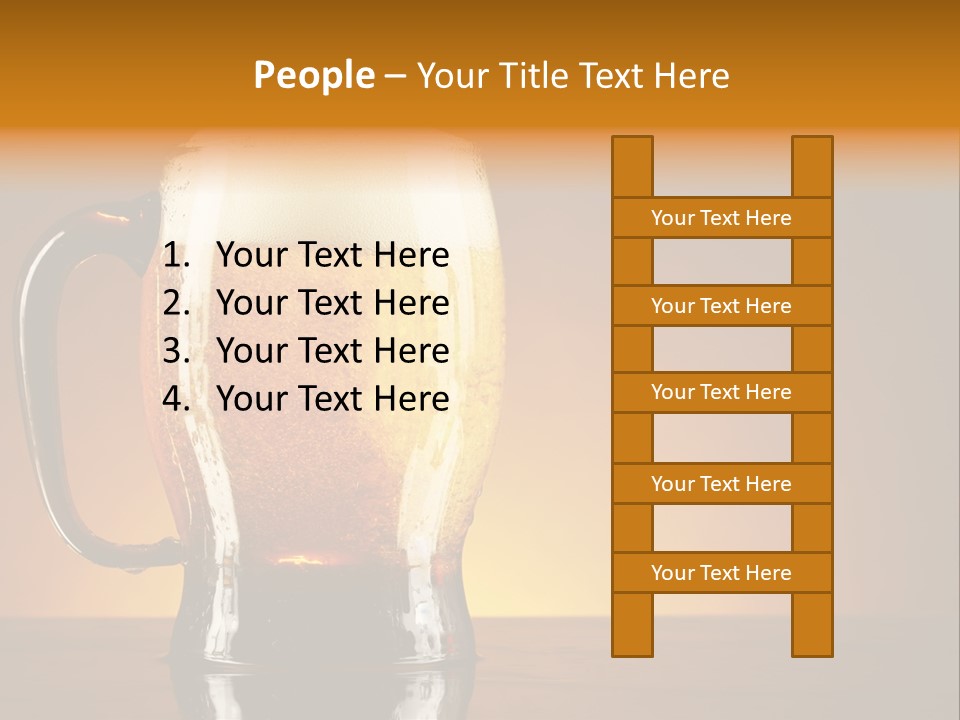 Liquid Lager Drink PowerPoint Template