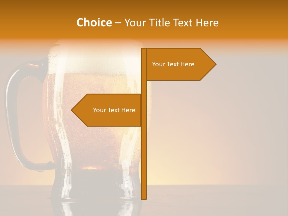 Liquid Lager Drink PowerPoint Template