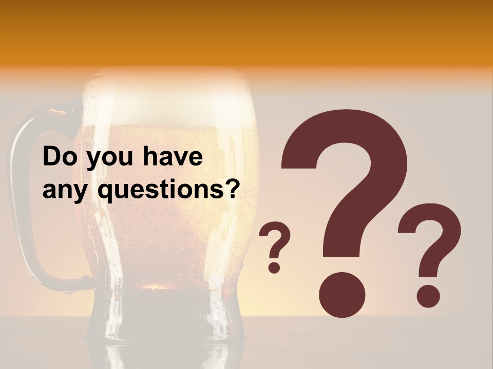 Liquid Lager Drink PowerPoint Template