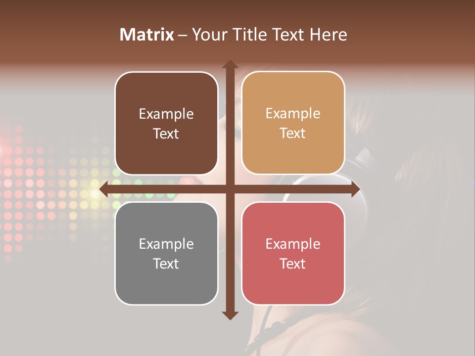 Face Blond Celebrate PowerPoint Template