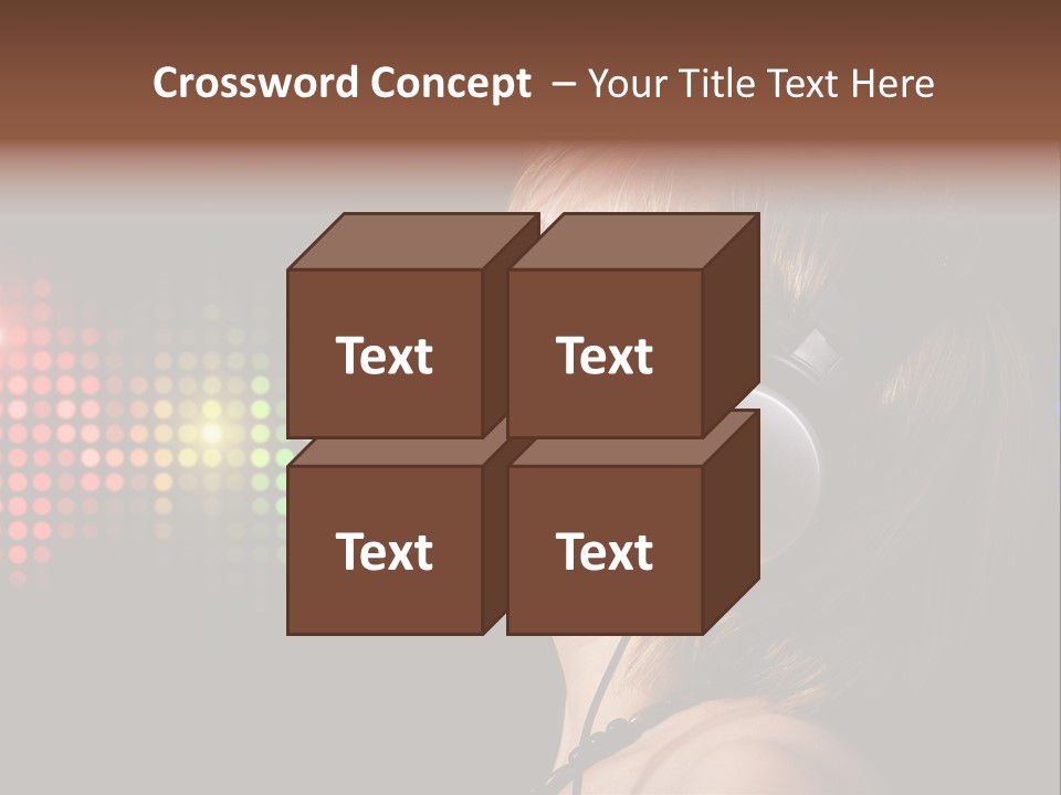 Face Blond Celebrate PowerPoint Template