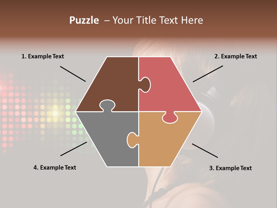 Face Blond Celebrate PowerPoint Template