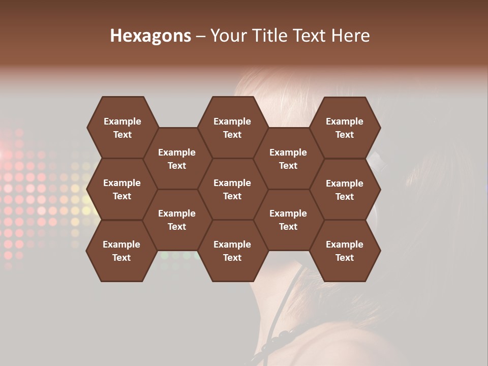 Face Blond Celebrate PowerPoint Template