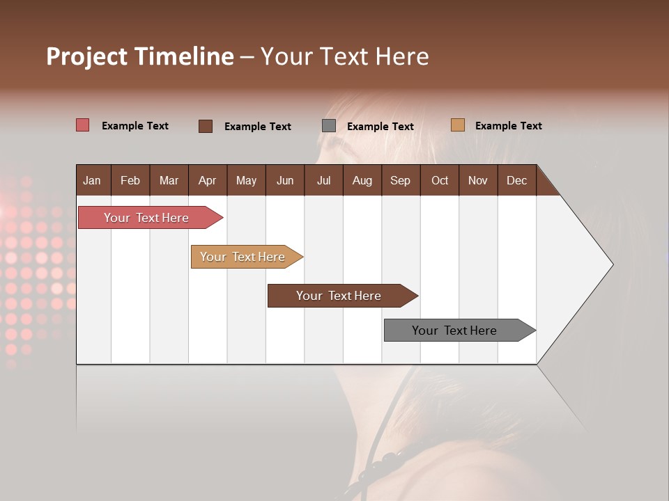 Face Blond Celebrate PowerPoint Template