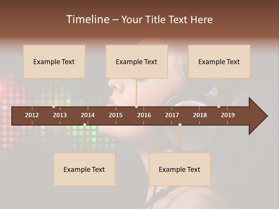 Face Blond Celebrate PowerPoint Template