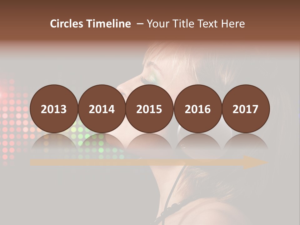 Face Blond Celebrate PowerPoint Template