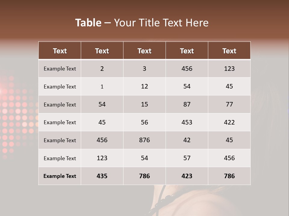 Face Blond Celebrate PowerPoint Template