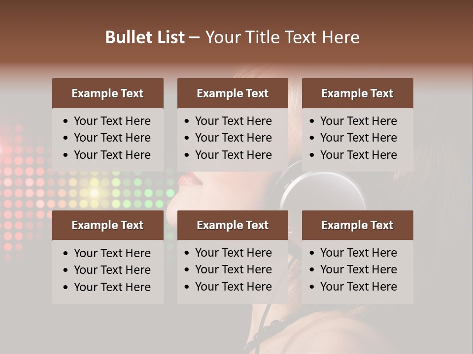 Face Blond Celebrate PowerPoint Template