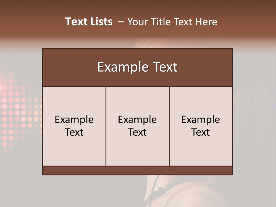 Face Blond Celebrate PowerPoint Template