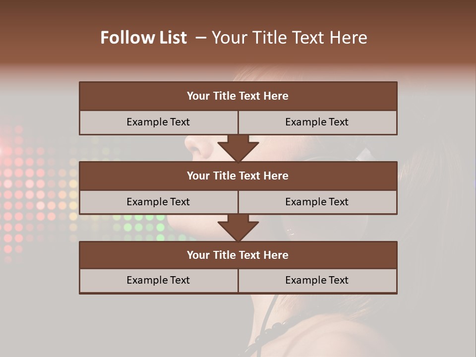 Face Blond Celebrate PowerPoint Template